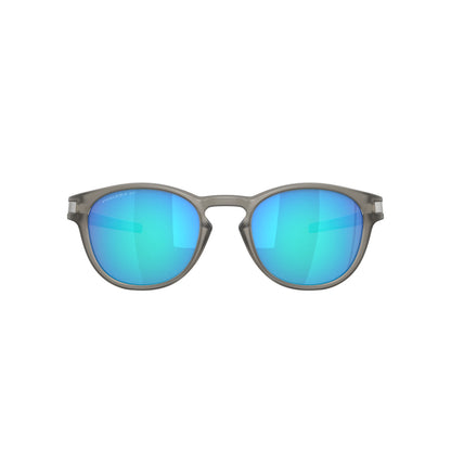 Occhiali da sole Oakley Latch OO9265 926532 Grey Ink Opaco Prizm Sapphire Polarized rotondi