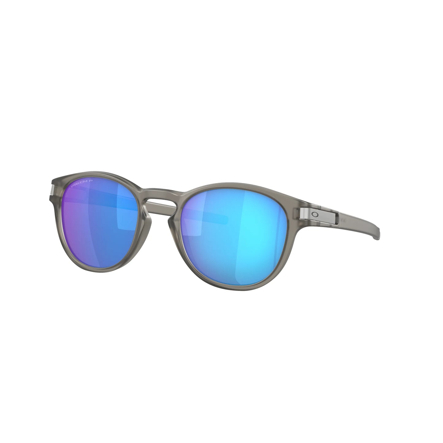 Occhiali da sole Oakley Latch OO9265 926532 Grey Ink Opaco Prizm Sapphire Polarized rotondi