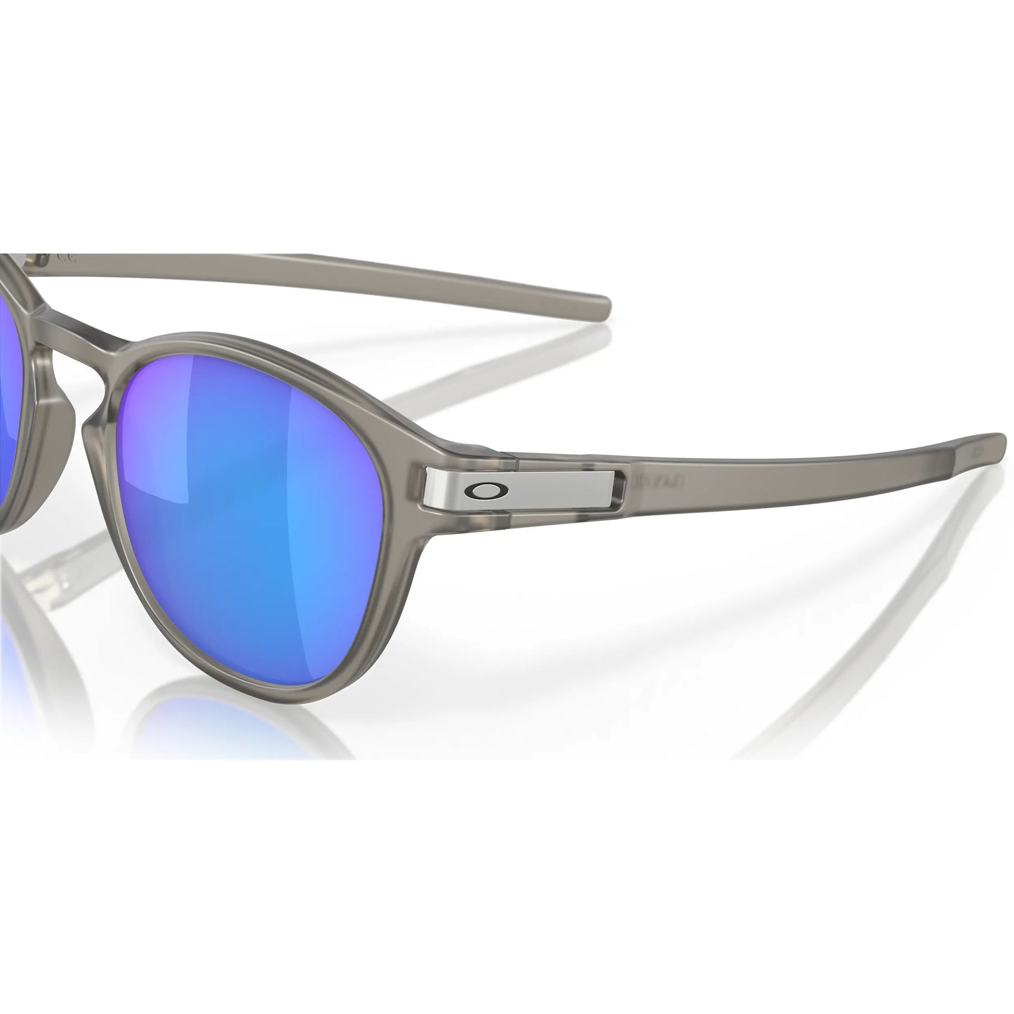 Occhiali da sole Oakley Latch OO9265 926532 Grey Ink Opaco Prizm Sapphire Polarized rotondi