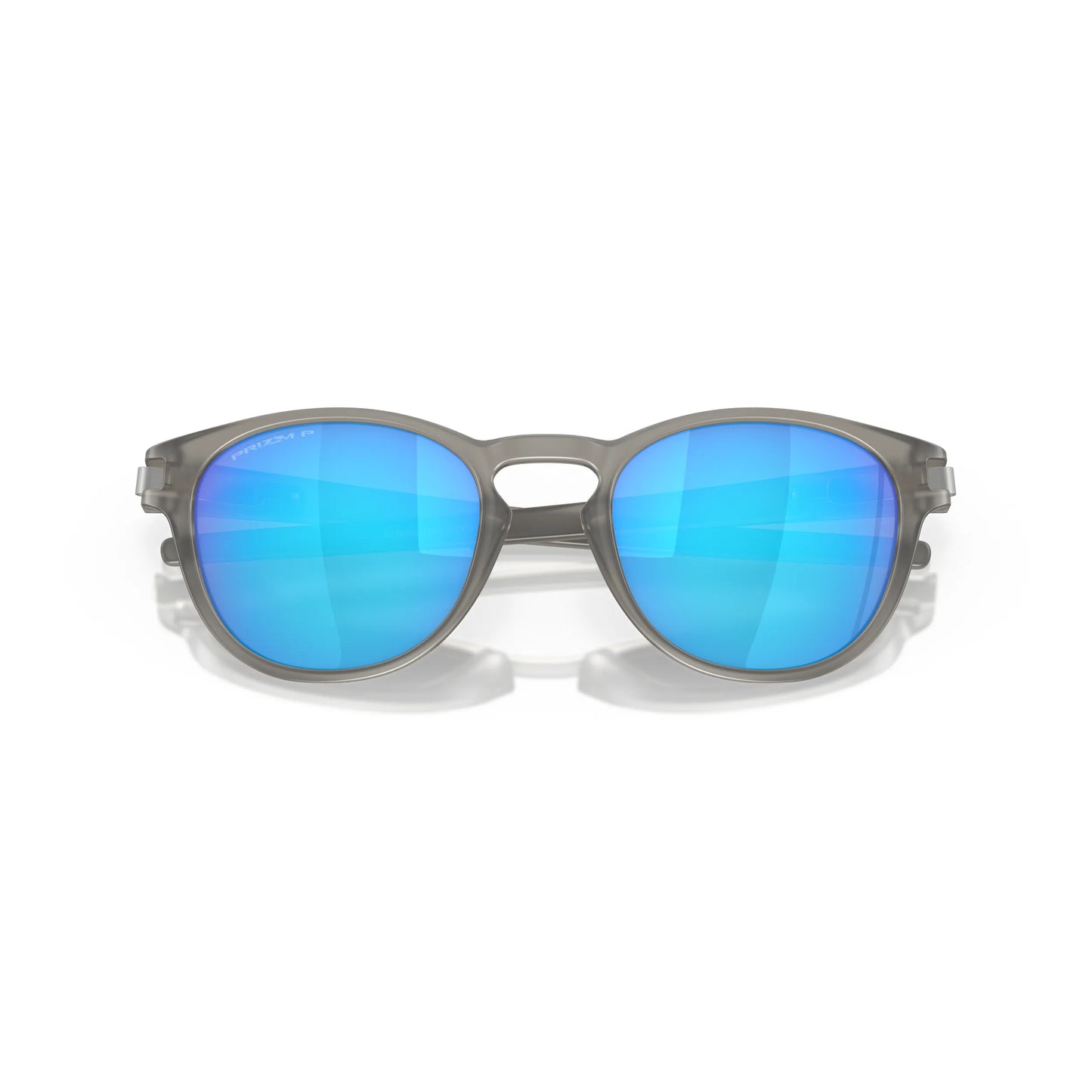 Occhiali da sole Oakley Latch OO9265 926532 Grey Ink Opaco Prizm Sapphire Polarized rotondi