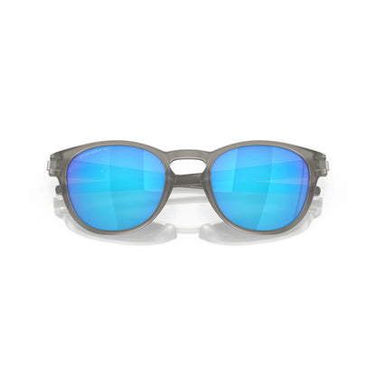 Occhiali da sole Oakley Latch OO9265 926532 Grey Ink Opaco Prizm Sapphire Polarized rotondi