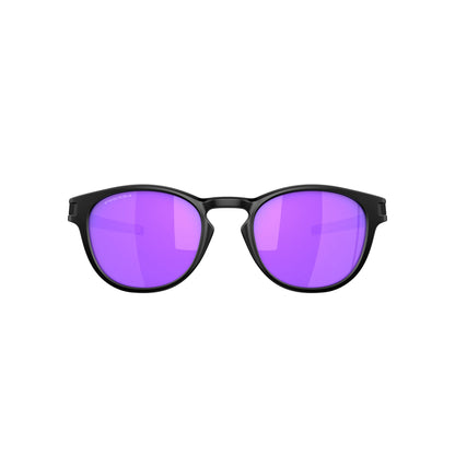 Occhiali da sole Oakley Latch OO9265 926555 Nero Opaco rotondi