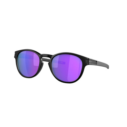 Occhiali da sole Oakley Latch OO9265 926555 Nero Opaco rotondi