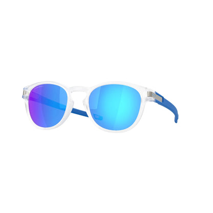 Occhiali da sole Oakley Latch OO9265 926576 Trasparente Opaco Prizm Sapphire rotondi