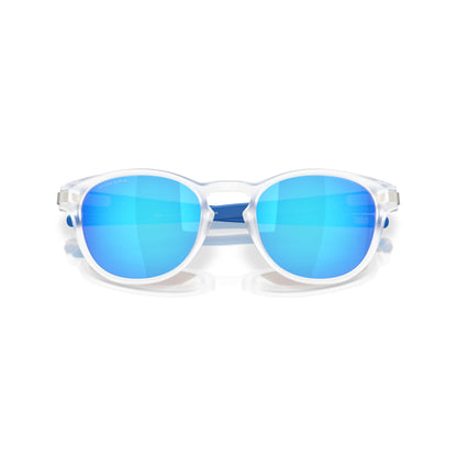 Occhiali da sole Oakley Latch OO9265 926576 Trasparente Opaco Prizm Sapphire rotondi