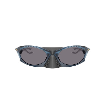 Lunettes de soleil Oakley Plantaris OO9437 943709 Bleu transparent mat