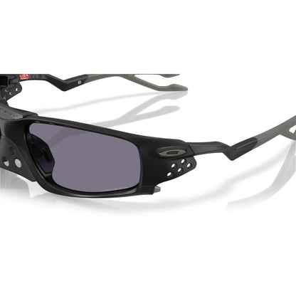 Occhiali da sole Oakley Plantaris Square OO9529 952901 Nero Opaco Prizm Grey rettangolari