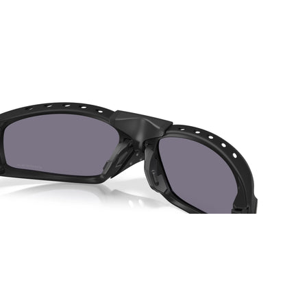 Occhiali da sole Oakley Plantaris Square OO9529 952901 Nero Opaco Prizm Grey rettangolari