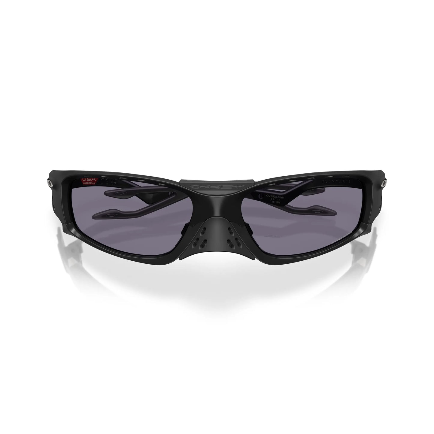 Occhiali da sole Oakley Plantaris Square OO9529 952901 Nero Opaco Prizm Grey rettangolari