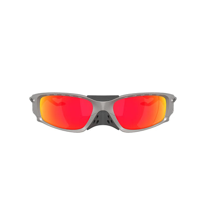 Occhiali da sole Oakley Plantaris Square OO9529 952905 Titanium Prizm Ruby