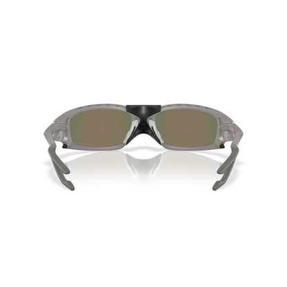 Occhiali da sole Oakley Plantaris Square OO9529 952905 Titanium Prizm Ruby