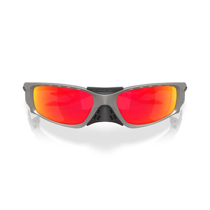 Occhiali da sole Oakley Plantaris Square OO9529 952905 Titanium Prizm Ruby