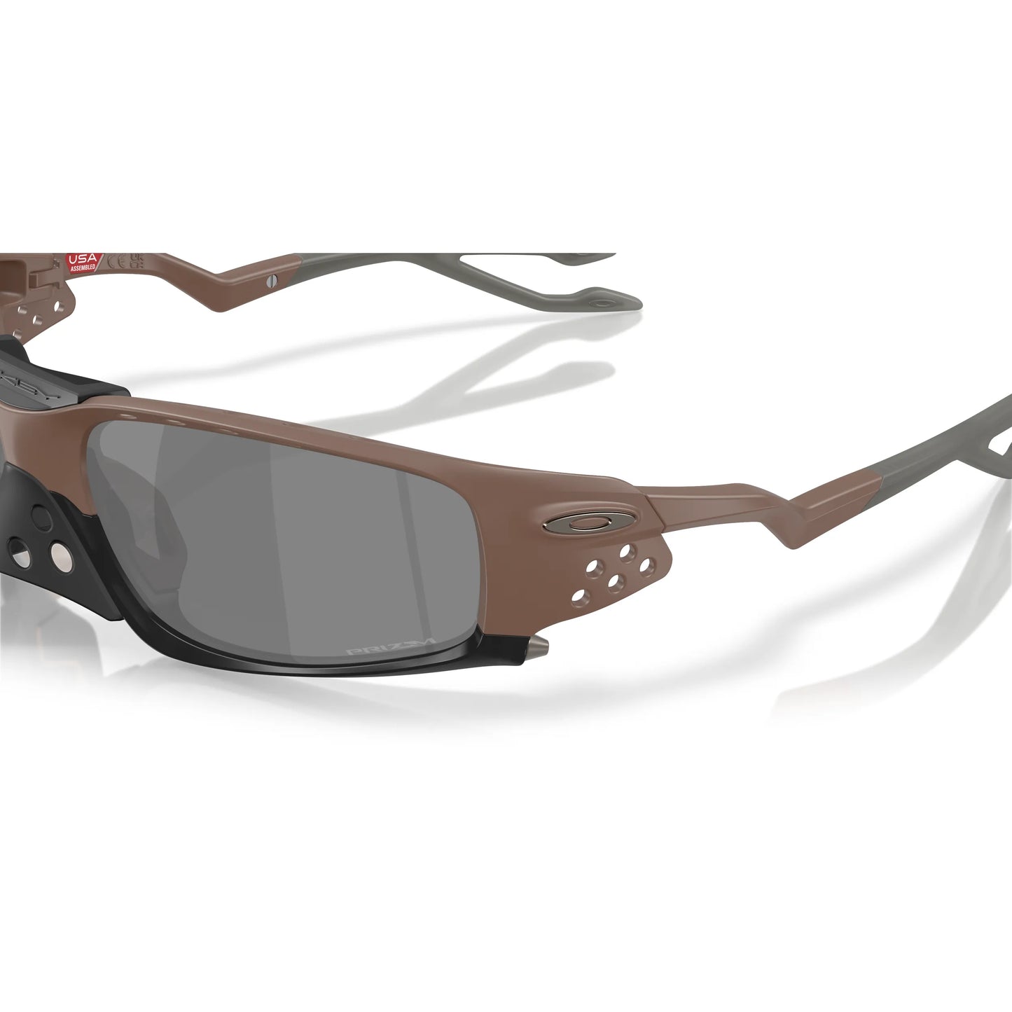 Occhiali da sole Oakley Plantaris Square OO9529 952906 Mogano Prizm Black