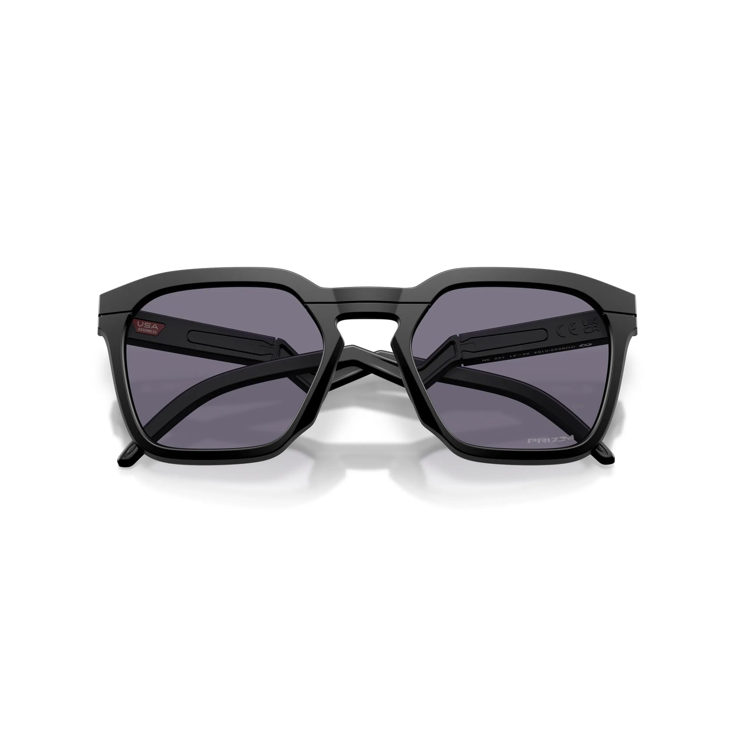 Occhiali da sole Oakley HSTN SQ OO9533 953301 Nero Opaco Prizm Grey squadrati