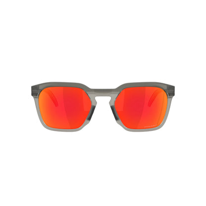 Occhiali da sole Oakley HSTN SQ OO9533 953302 Grigio Fumo Opaco Prizm Ruby squadrati