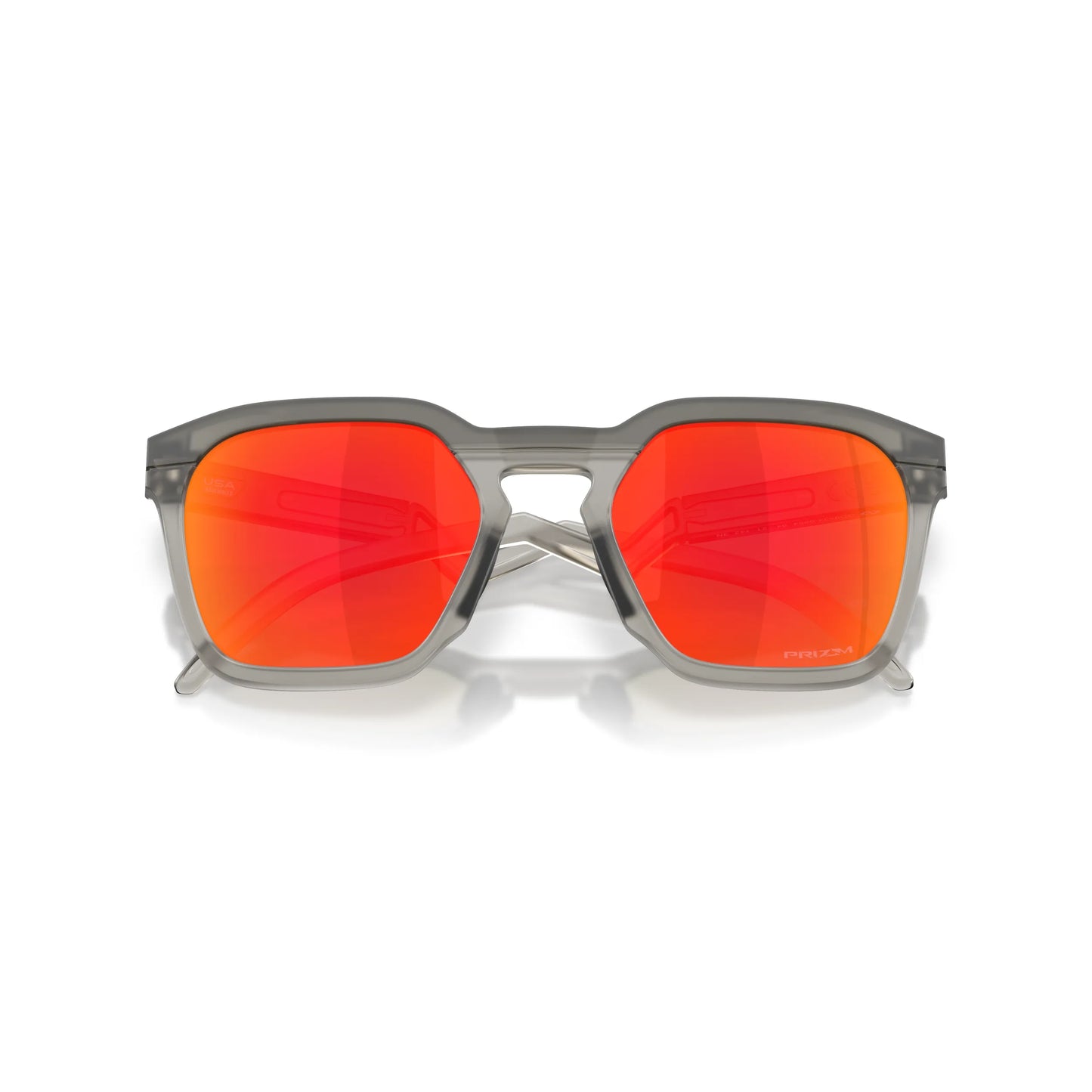 Occhiali da sole Oakley HSTN SQ OO9533 953302 Grigio Fumo Opaco Prizm Ruby squadrati