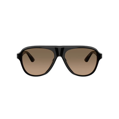 Lunettes de soleil aviateur polarisées Oliver Peoples OV5581SU 1492GN Paul Newman Black Sandstone