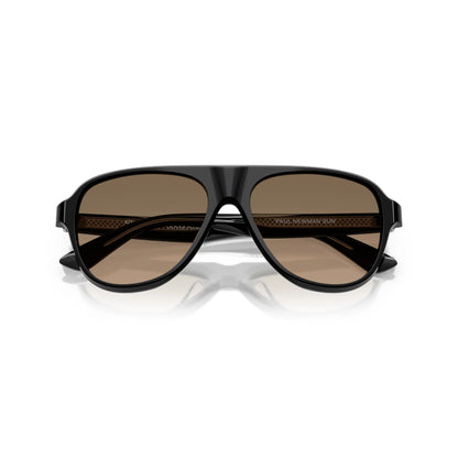Lunettes de soleil aviateur polarisées Oliver Peoples OV5581SU 1492GN Paul Newman Black Sandstone