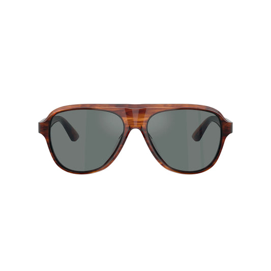 Occhiali da sole Oliver Peoples OV5581SU 1721W5 Paul Newman Dark Amber Royal Blue aviator