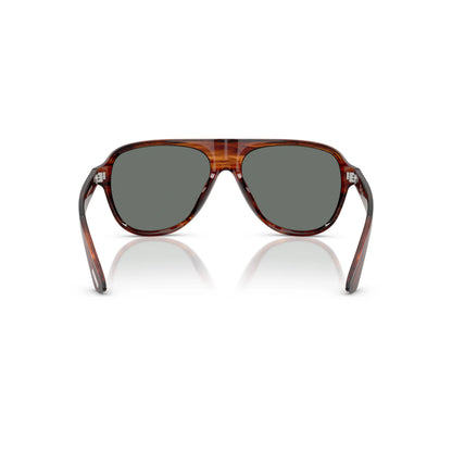 Lunettes de soleil Oliver Peoples OV5581SU 1721W5 Paul Newman Dark Amber Royal Blue aviateur
