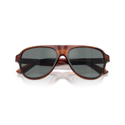 Lunettes de soleil Oliver Peoples OV5581SU 1721W5 Paul Newman Dark Amber Royal Blue aviateur