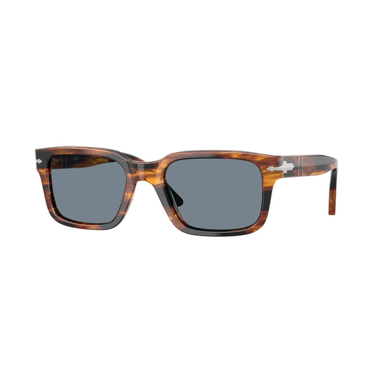 Occhiali da sole Persol PO3272S 123556 Striped Black & Brown rettangolari