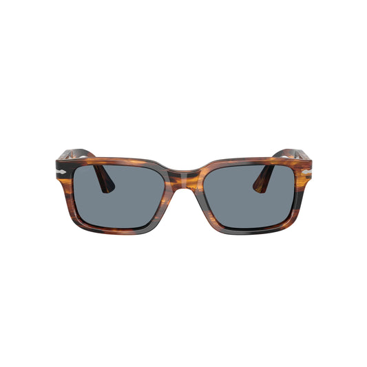 Occhiali da sole Persol PO3272S 123556 Striped Black & Brown rettangolari