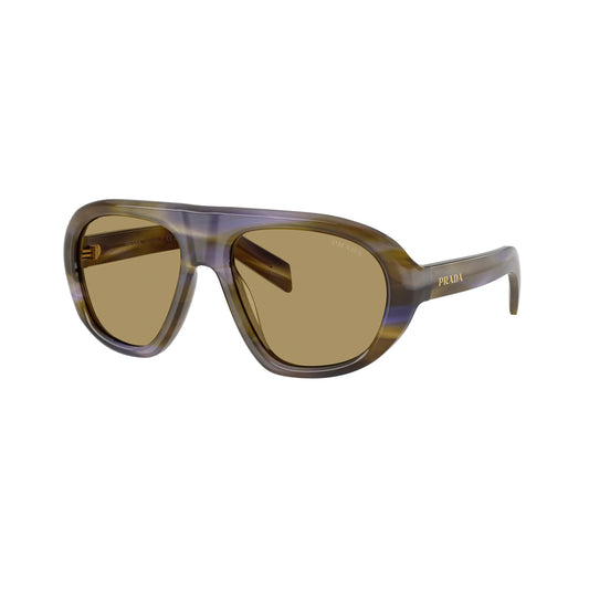 Lunettes de soleil Prada PR C05S 23G70G Laguna à rayures