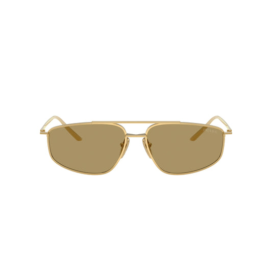 Lunettes de soleil Prada PR C51S 5AK70G Or/Vert Olive