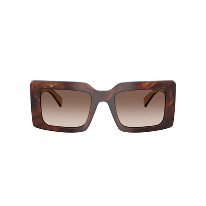 Occhiali da sole Prada PR D01S 00K10S Caramello Tartarugato Brown Gradient rettangolari