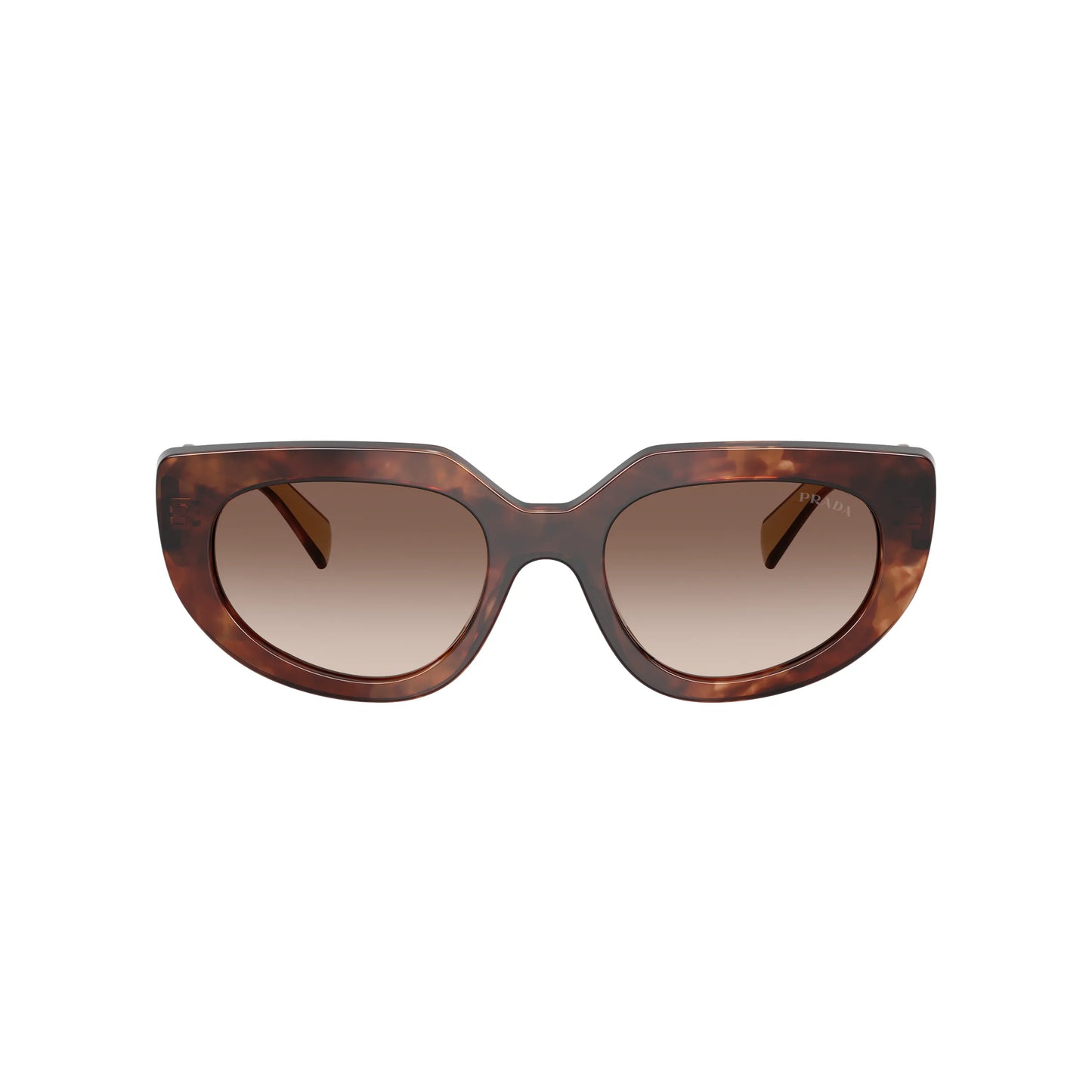 Occhiali da sole Prada PR D02S 00K10S Caramello Tartarugato Brown Gradient ovali