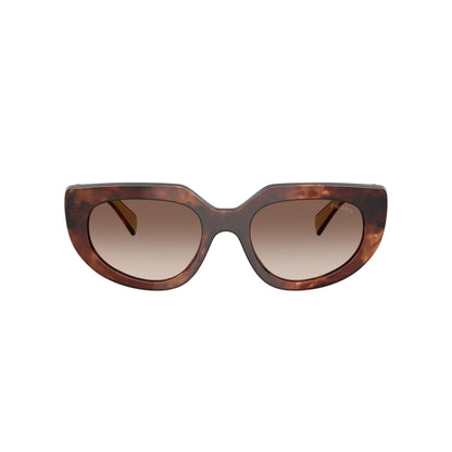 Occhiali da sole Prada PR D02S 00K10S Caramello Tartarugato Brown Gradient ovali