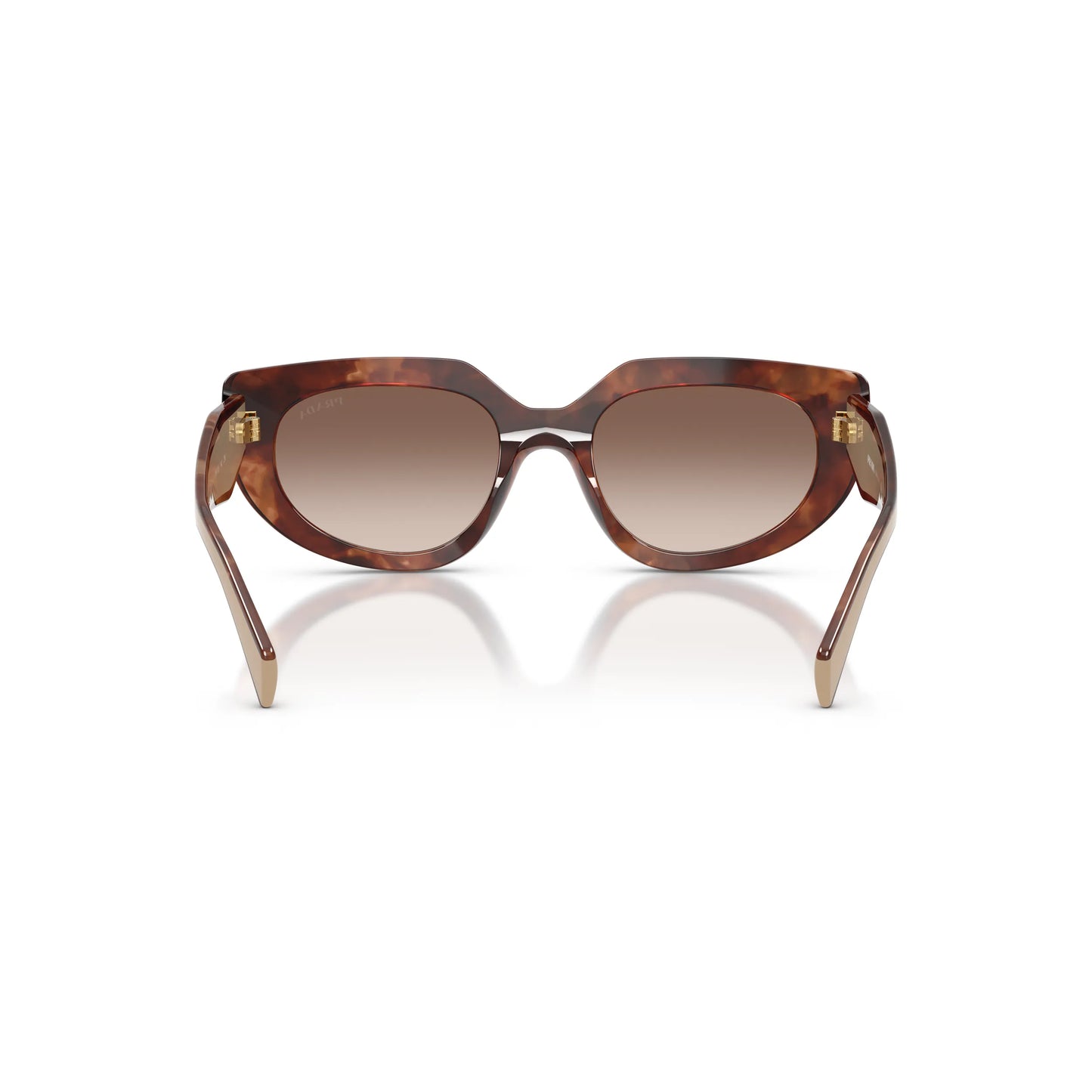 Occhiali da sole Prada PR D02S 00K10S Caramello Tartarugato Brown Gradient ovali