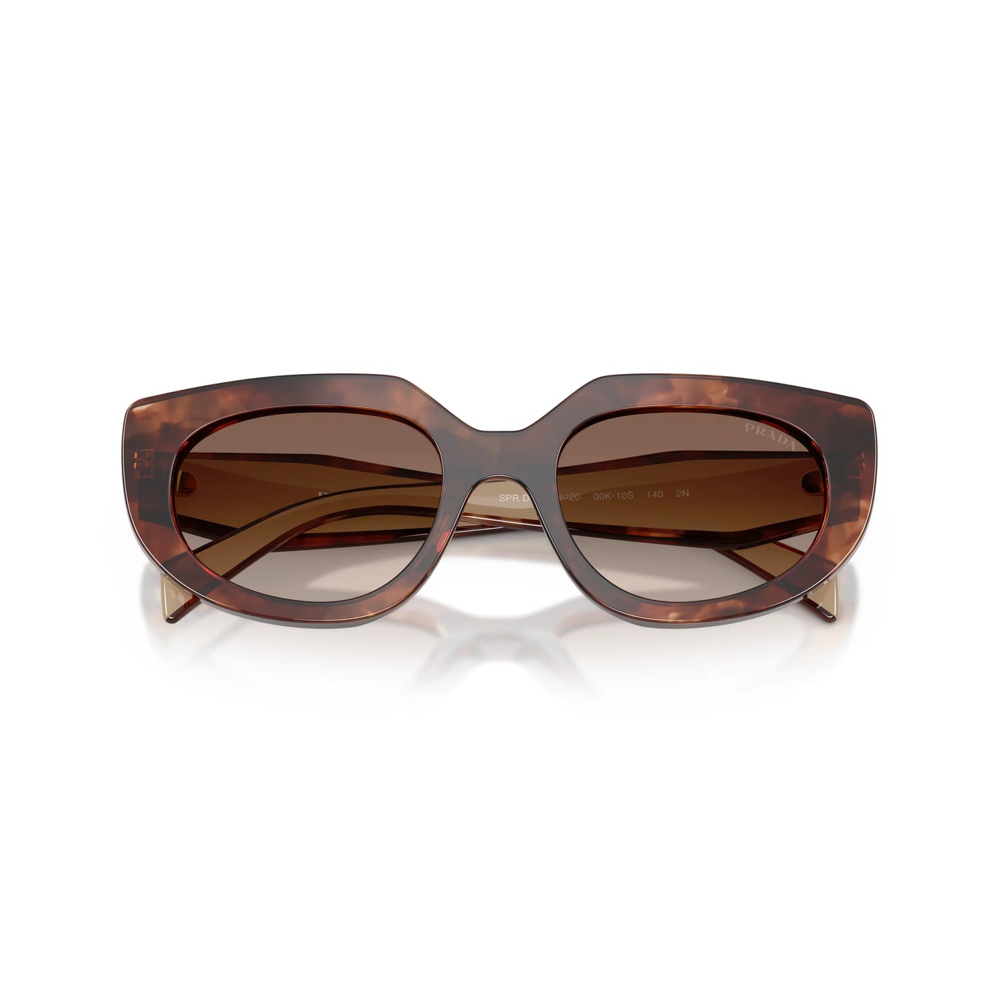 Occhiali da sole Prada PR D02S 00K10S Caramello Tartarugato Brown Gradient ovali