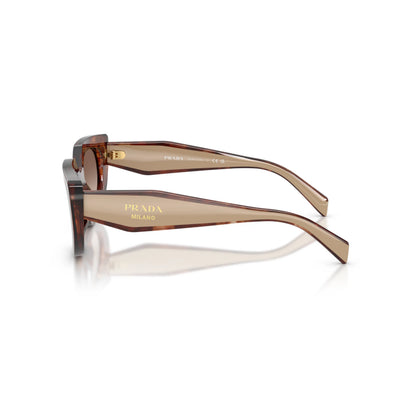Occhiali da sole Prada PR D02S 00K10S Caramello Tartarugato Brown Gradient ovali