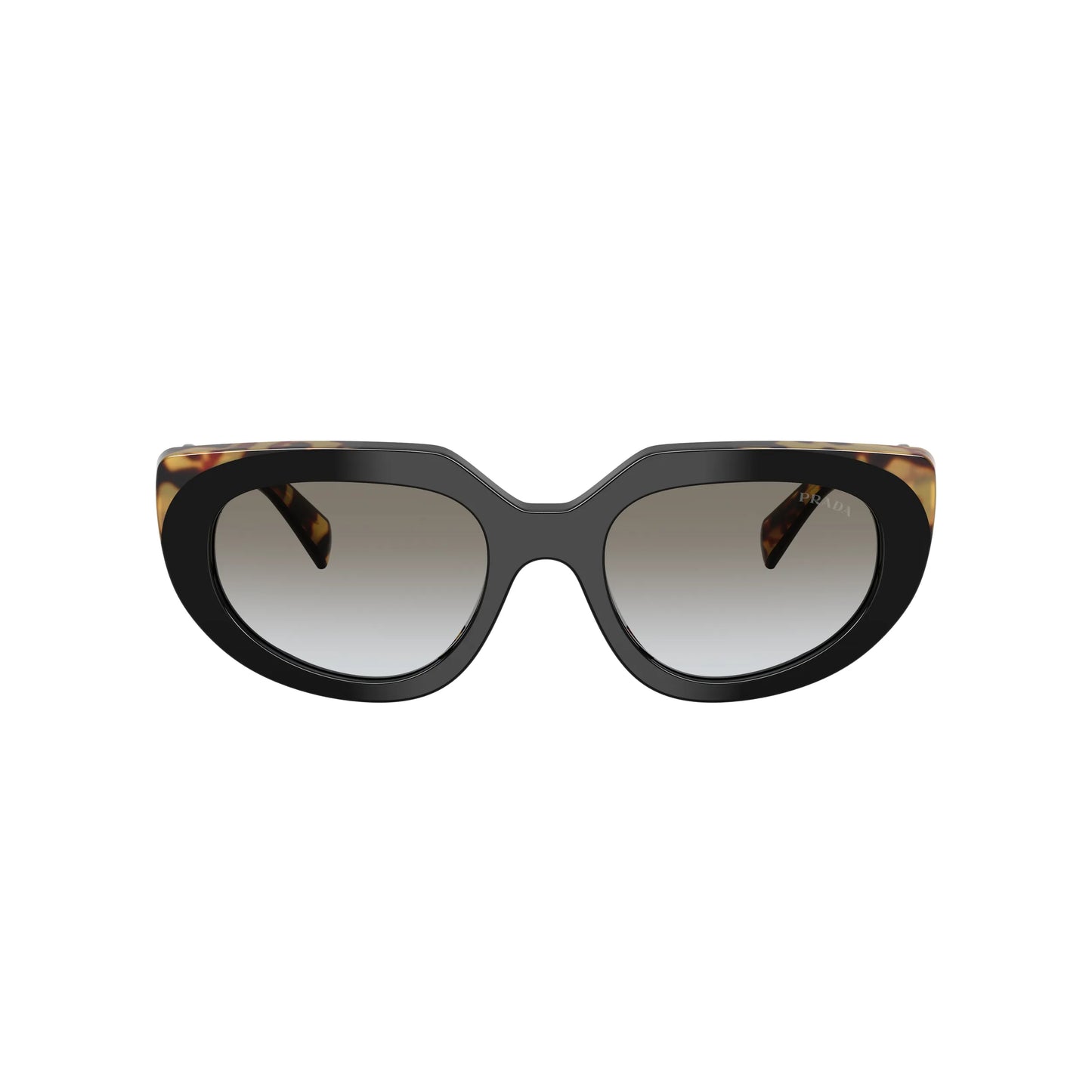 Occhiali da sole Prada PR D02S 0CD80L Nero Tartarugato Medio Grey Gradient ovali