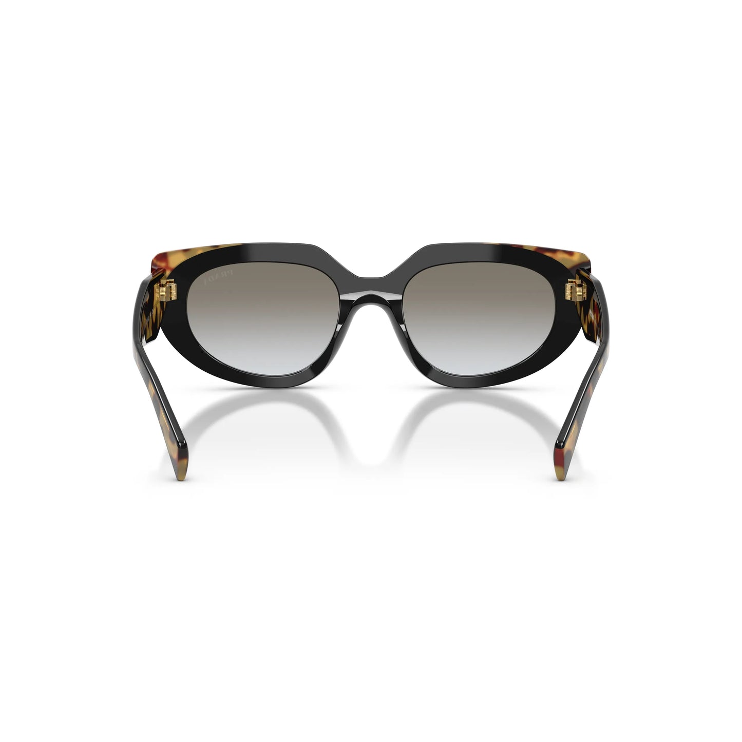 Occhiali da sole Prada PR D02S 0CD80L Nero Tartarugato Medio Grey Gradient ovali
