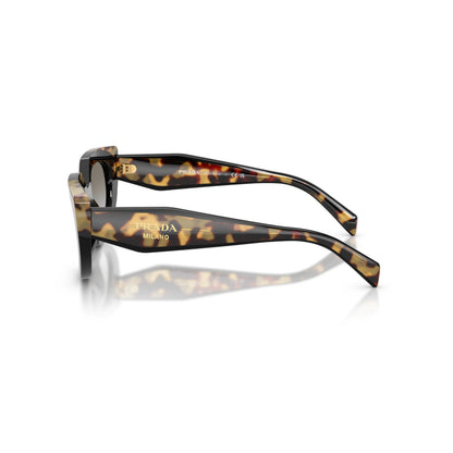 Occhiali da sole Prada PR D02S 0CD80L Nero Tartarugato Medio Grey Gradient ovali
