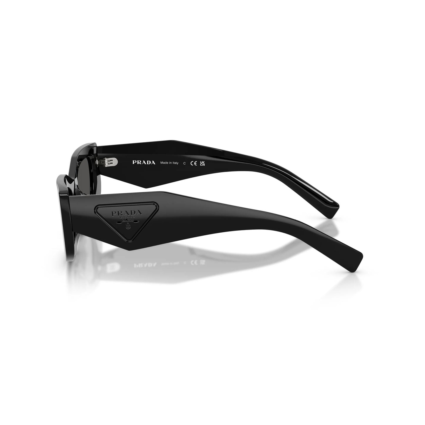 Occhiali da sole Prada PR D03SD 16K08Z Black Grey rettangolari