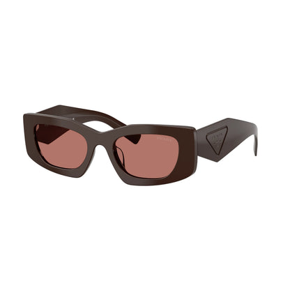 Occhiali da sole Prada PR D03SD 27I80W Cigar Bordeaux rettangolari
