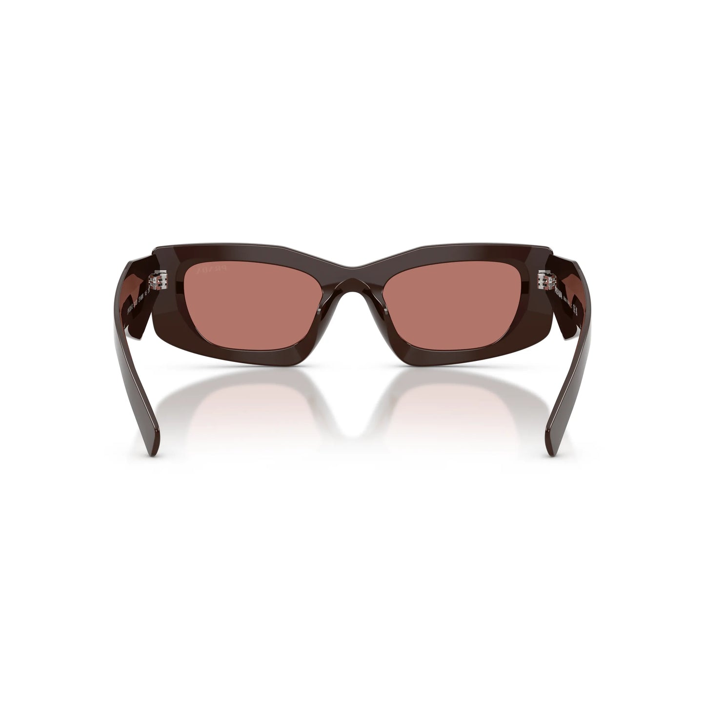 Occhiali da sole Prada PR D03SD 27I80W Cigar Bordeaux rettangolari