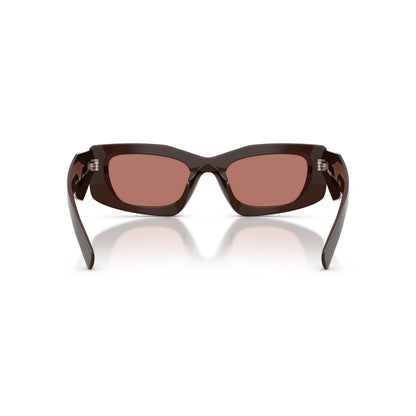 Occhiali da sole Prada PR D03SD 27I80W Cigar Bordeaux rettangolari