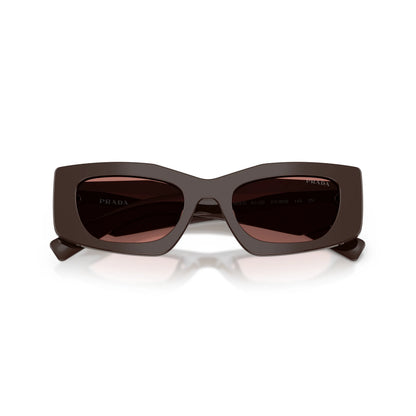 Occhiali da sole Prada PR D03SD 27I80W Cigar Bordeaux rettangolari