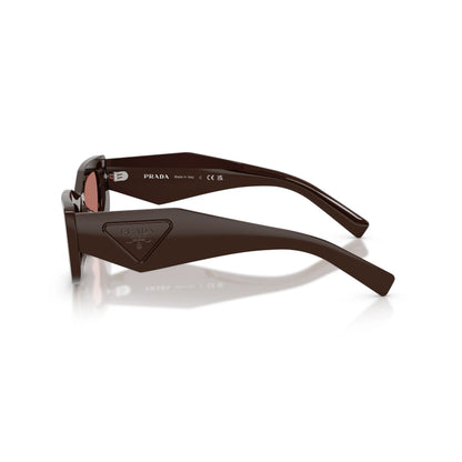 Occhiali da sole Prada PR D03SD 27I80W Cigar Bordeaux rettangolari