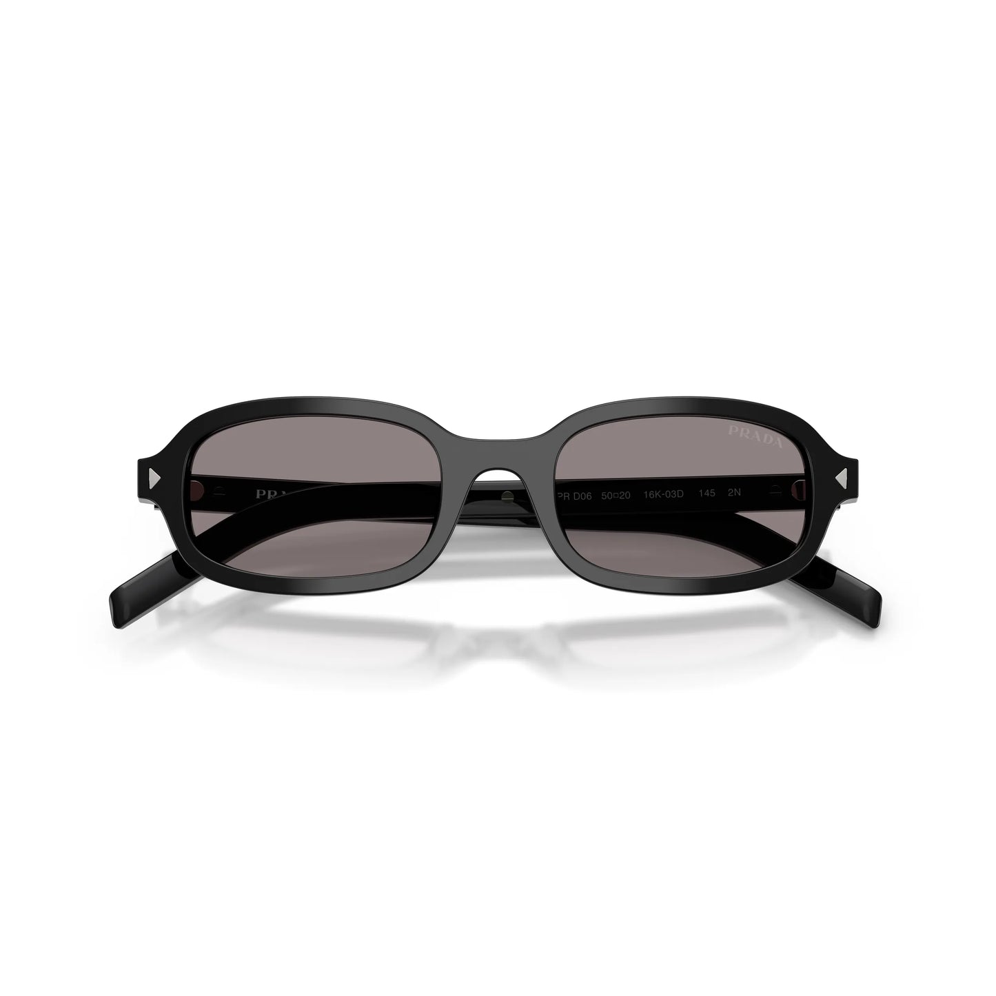 Occhiali da sole Prada PR D06S 16K03D Black Grey ovali