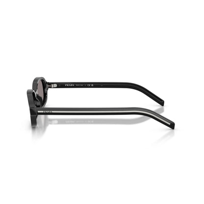 Occhiali da sole Prada PR D06S 16K03D Black Grey ovali