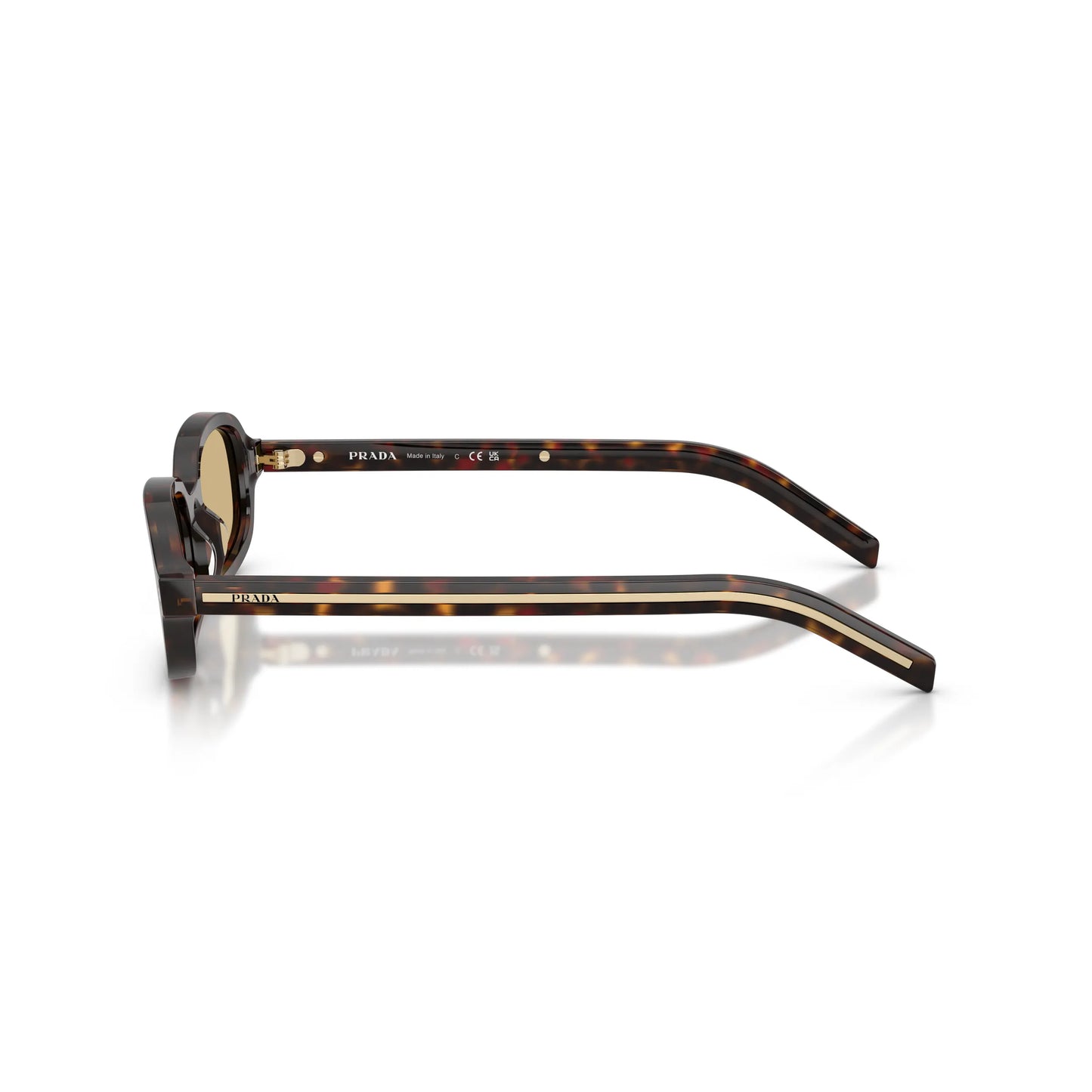 Occhiali da sole Prada PR D06S 17N70R Root Tartarugato Brown ovali