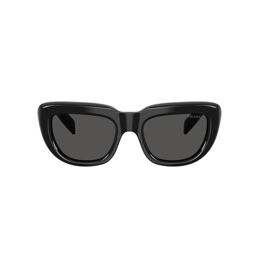Lunettes de soleil Prada PR D07S 16K08Z Noir Gris rectangulaires