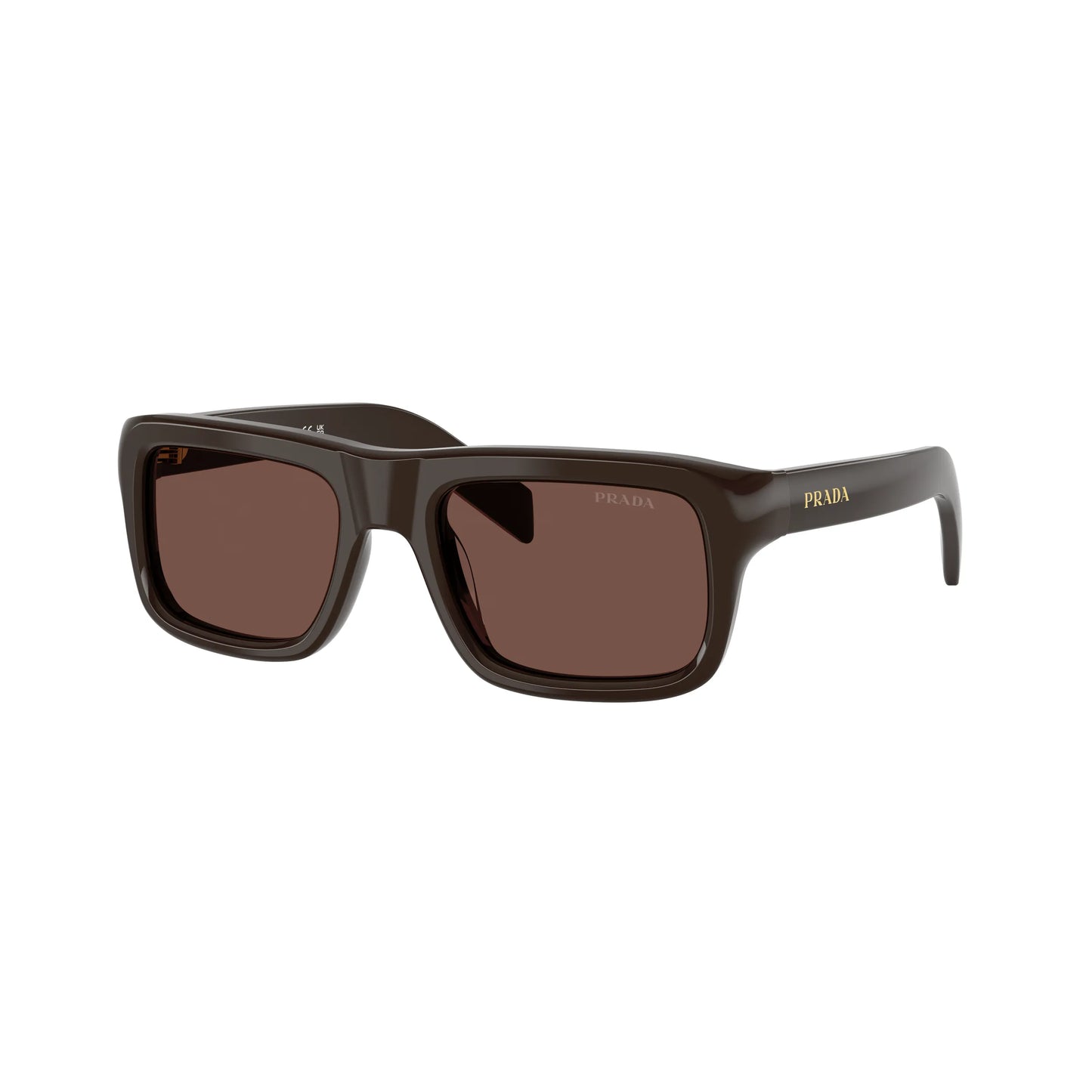 Occhiali da sole Prada PR D11S 27I90W Cigar Chocolate Black rettangolari