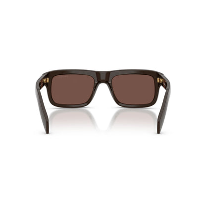 Occhiali da sole Prada PR D11S 27I90W Cigar Chocolate Black rettangolari